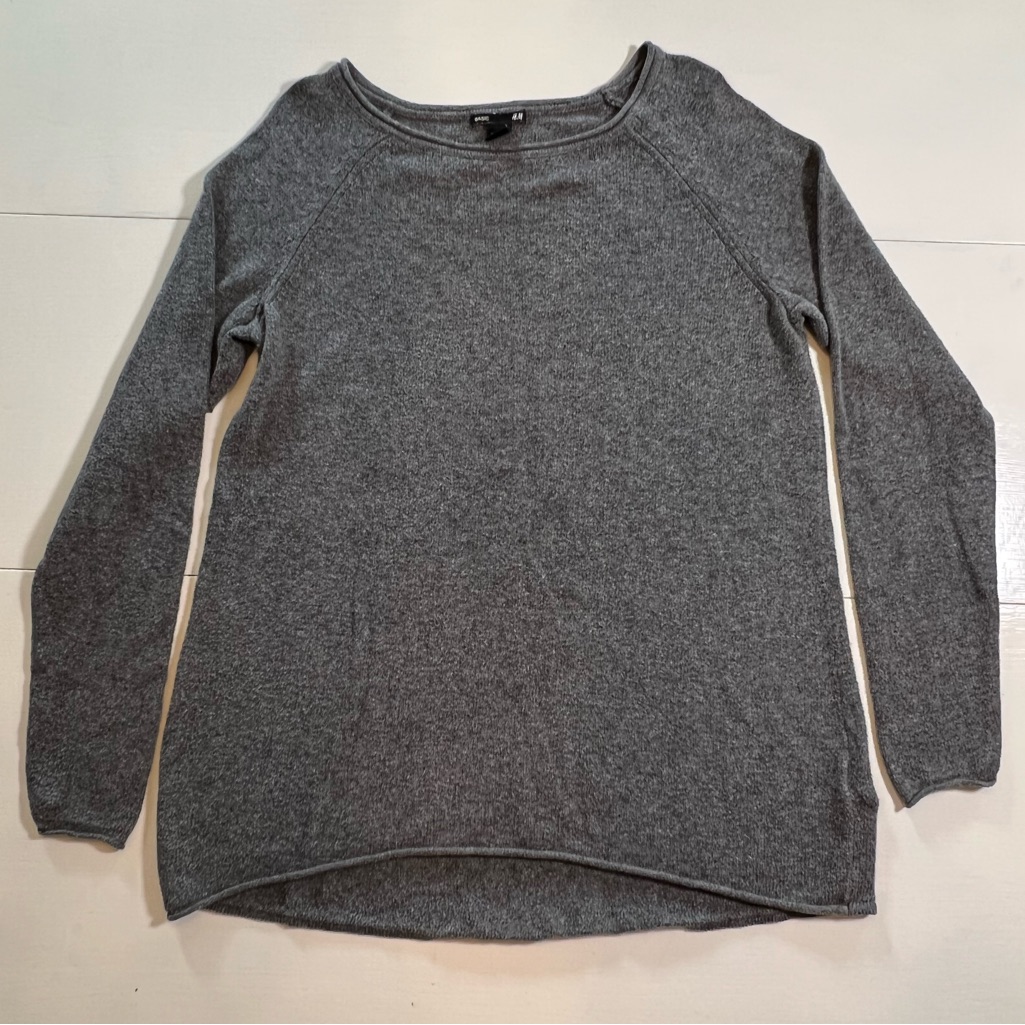 H&M Basic Gray Sweater Size Medium